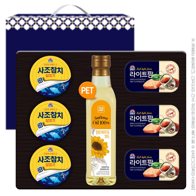 탑셰프페트해바라기유 사조참치3P 라이트팜3P(7종) W001760