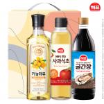 해표 카놀라유 사과식초500ml 굴간장500ml(3종)