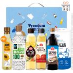 감사혼합세트6종11호(탑셰프페트해바라기유,청정원올리고당,해표맛술,해표사과식초,해표굴간장,롤타입키친타올)