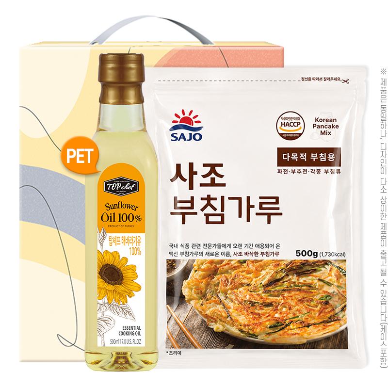 탑셰프페트해바라기유 사조부침가루500g(2종) W002955