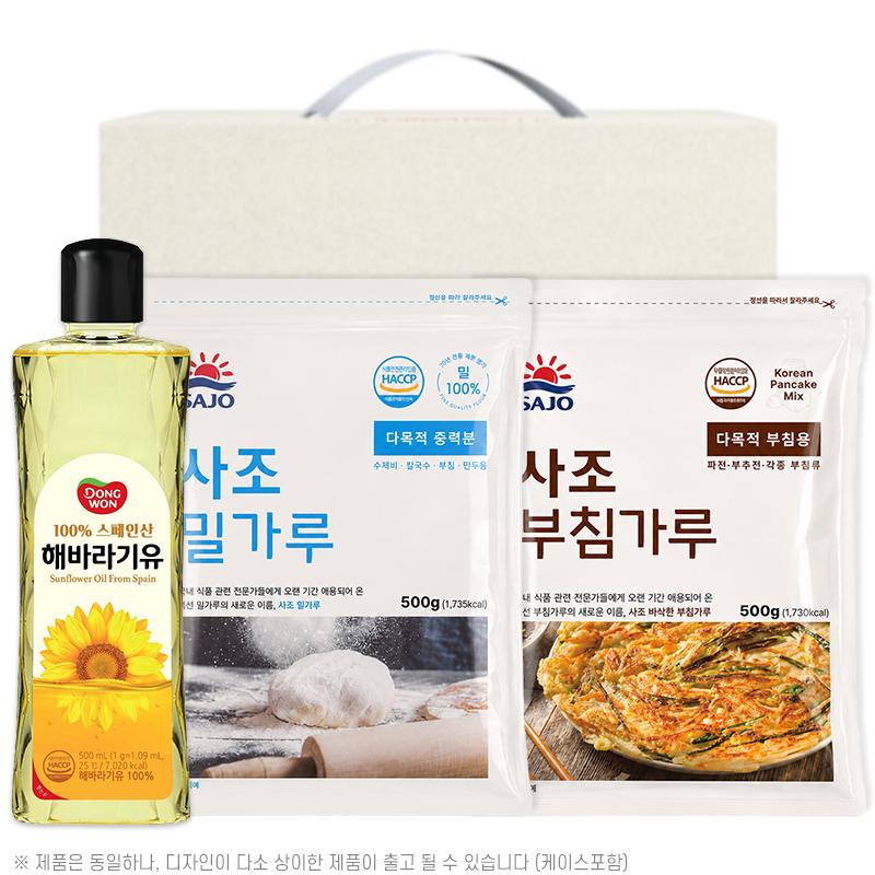 동원해바라기유 사조밀가루500g 부침가루500g(3종) W002945